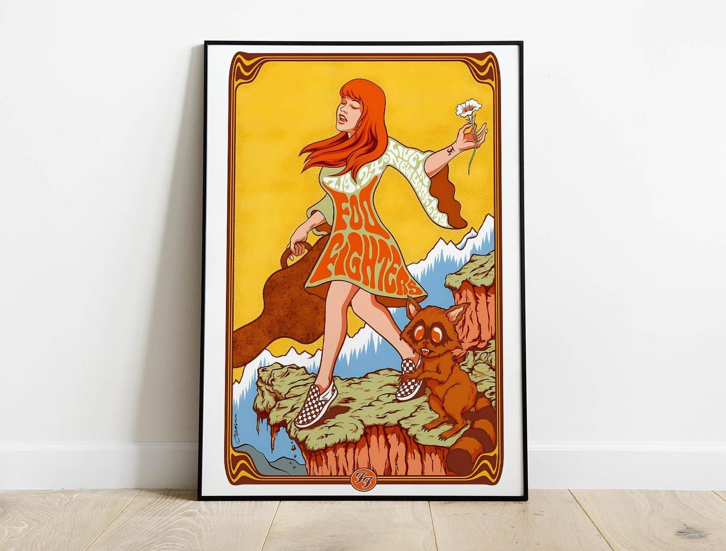 Citifield July 19 Poster Foo Fighters - Citi Field Show Poster